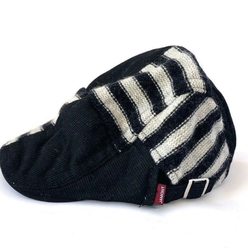 New JAMONT Gatsby Hat Golf Black Adjustable Mens